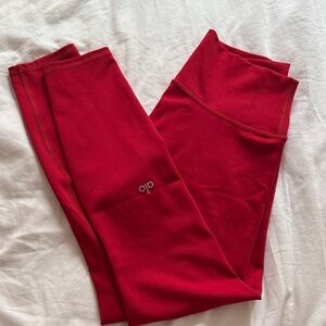alo yoga airlift red leggings